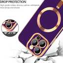 3 x iPhone 11 Pro Max Case, MagSafe Compatible, Purple, Metal, Snap-On