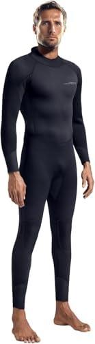 Dark Lightning Wetsuits for Men and Women, Mens/Womens Wet Suit for Cold Water, 3/2mm Wetsuit for Diving Surfing Snorkeling Kayaking Water Sports Size L
