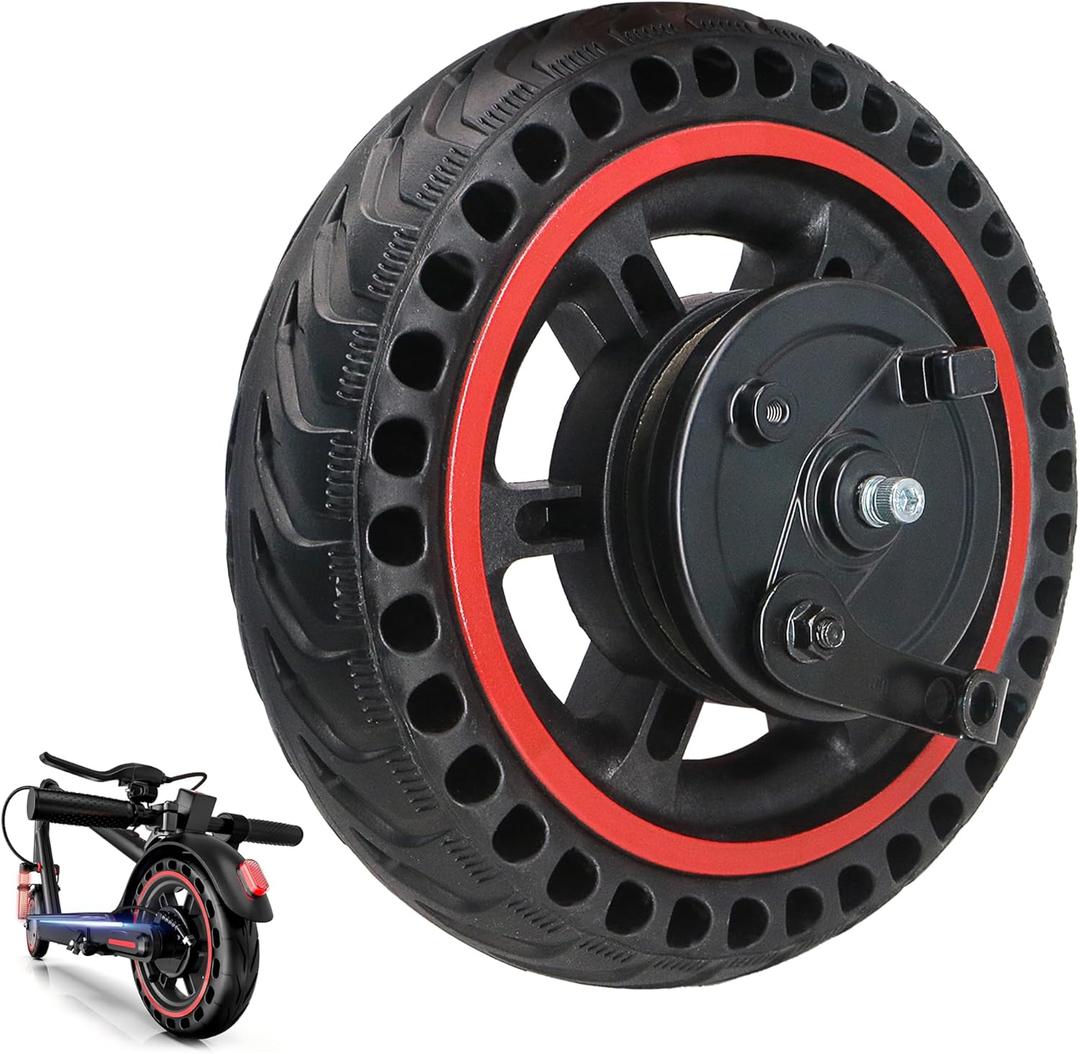 8.5'' Electric Scooter Replacement Wheel Solid Tire with Hub & Drum Brake | Specially designed for 8.5" DRUM BRAKE Escooter Fits VOLPAM Q1, MAXSHOT V1, V7, Joyhis: JS03, JS01, NAVIC T3, T5