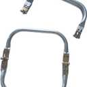 Tuofchyi 12" Metal Purse Frame 2Pcs, Rectangle Lock Frame Kiss Lock Clasp Bag Frame Hardware Replacements for DIY Purse Handle Bag Making Supplies & Sewing Bag Clutch Crafts Carpet