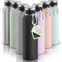 SipX Triple-Insulated Stainless Steel Water Bottle - 20oz. With Cover Lid, BPA-Free Reusable Insulated Water Bottle Keeps Cold For 24 Hours, (Black)