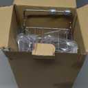 Over The Kitchen Sink Caddy Sponge Holder Organizer Drying Rack Expandable for Sponge Brush Soap Dish Cloth Rag 14.5" to 22", Stainless Steel