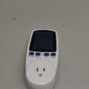 Upgraded Watt Power Meter Plug Home Electrical Usage Monitor Consumption, Energy Voltage Amps Kill Tester with Backlight, Overload Protection, 7 Modes Display (1 Pack, White)