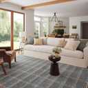 Loloi Angela Rose Ember Collection EMB-03 Blue/Beige 2'-7" x 7'-6" Runner Rug