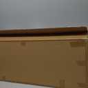 Bamboo Nelson Slat Wooden Bench, Small Wood Benches for Entryway, Living & Dining Room, Kitchen, Bedroom, Bathroom, Hallway, Front Door, For Indoor & Outdoor Patio Use, Mid Century Modern Decor (Nelson Natural/Black)