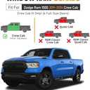 Shatterproof Taped-On Window Deflectors for Dodge Ram 1500 Crew Cab 2019-2025 (New Body Style), Rain Guards, Window Visors for Cars, Vent Deflector, 4pcs