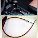 80833 Automatic Transmission Shifter Cable Eyelet End, Replacement for B&M Automotive Heavy Duty Performance Shifter Cable, 5ft Long Af72-1002 BMM-80833 0.375" Outer Diameter Red