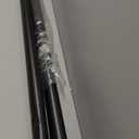 Extra Long Tension Curtain Rod 51-148 In(4.25-12.33 ft), No-Drill Black Shower Curtain Rod, Heavy-Duty Adjustable Spring Rod for Bathroom, Window & Outdoor Patio, Rustproof & Easy Installation