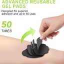 Dual Channel TENS EMS Unit 24 Modes 36 Levels, Upgraded Large Screen Intensity Muscle Stimulator for Back Neck Shoulder Pain Relief, Rechargeable Electric Pulse Massager TENS Machine with 10 Pads (Black)