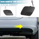 X AUTOHAUX Rear Bumper Tow Hook Cover for Mercedes-Benz C300 C400 2015 Car Trailer Hook Cover 2058850224 Black