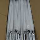 Reginary 30 Pieces Wedding Umbrellas Bulk Auto Open Stick Umbrellas with White European J Hook Handle Windproof Large Canopy Umbrella for Outdoor Wedding Bride Groom Photography Golf