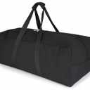 DoYiKe Extra Large Canvas Travel Duffle Bag Heavy Duty, Sports Military Camping Tent Travel Storage Black