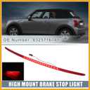 Tail High Mount Brake Stop Light No.63257167413 3rd Third Brake Light for Mini Cooper 2008-2013 ABS Rear Red Replacement