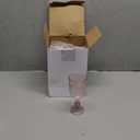 6 Pcs Plastic Goblets 7.5oz Vintage Goblet Plastic Wine Glasses Colored Retro Embossed Water Goblets for Wine Bar Juice Baby Shower Wedding Reception Grand Event Party (Pink)