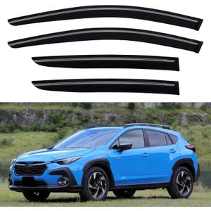 Window Visors Rain Guards for 2024 2025 2026 Subaru Crosstrek & Subaru Impreza, Out-Channel Window Vent Wind Deflectors Visors Shades for 24 25 26 Crosstrek/Impreza