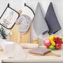 4Pcs Mixed Color Cleaning Cloth Cotton Dishcloth Ultra Soft Absorbent Kitchen Towel Household Cleaning Cloth Kitchen Tools Gadgets Wash Cloth Dish Rag