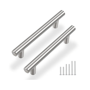 Gobrico 15 Pack  6 inch  Hole Center Brushed Nickel Cabinet Pulls Stainless Steel Kitchen Cabinet Handles Silver Satin Nickel Kitchen Drawer Pulls