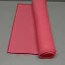 Hubulk Dog Feeding Mat,100% Waterproof Food Grade Silicone Pet Food and Water Bowl Placemat,Dishwasher, High Raised Edge to Prevent Spills,Nonslip Tray to Stop Messes on Floor (24"x16"x0.5", Pink)