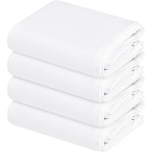 Set of 4 White Polyester Drop Cloth, All Purpose Waterproof Reusable Paint Drop Cloth, Drop Cloth Curtains, Paint Couch Cover,Drop Cloth for Painter Furniture & Floor Protection(9x12 FT) Set of 4 White Polyester Drop Cloth, All Purpose Waterproof Reusable Paint Drop Cloth, Drop Cloth Curtains, Paint Couch Cover,Drop Cloth for Painter Furniture & Floor Protection(9x12 FT)