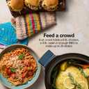 Hamilton Beach 6 Quart Slow Cooker With Space-Saving Folding Handles | 3 Heat Settings | Dishwasher Safe Stoneware Crock & Glass Lid | Kitchen Makeover Blue | 33608