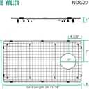 Serene Valley Sink Bottom Grid 26-15/16" X 14-1/16", Side Drain with Corner Radius 3/8",NDG2714S