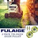2 Pack 756-04224 Flat Idler Pulley Replaces Cub Cadet 756-04224 Pulley, MTD 756-0981A, 756-0981A Flat Idler Pulley, 756 0981A Toro 112-3687 for Cub Cadet lt1050 Idler Pulley, lt1042, ltx 1045