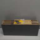 AMADA HOMEFURNISHING Floating Shelves Black, Wall Shelves with Invisible Brackets for Bedroom, Bathroom, Living Room, Kitchen, Set of 3 - AMFS07 (15.7 Inches)