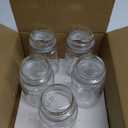 GLASS JAR WITH GLASS LID, 5 Pcs