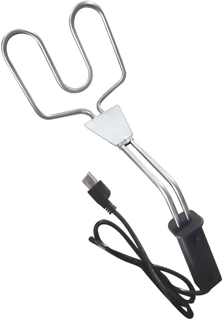 Electric Charcoal Starter, Premium500W Double-Ring BBQ Grill Igniter, Double-Ring Design with Longer, Angled Handle Quickly and Easily Ignite Without The Need for Ignition Fluid or Matches