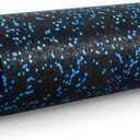 ProsourceFit High Density Foam Rollers 18 - inches long, Firm Full Body Athletic Massage Tool for Back Stretching, Yoga, Pilates, Post Workout Muscle Recuperation, Black/Blue