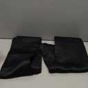 ChrisDowa Small Window Curtains 40 inches Long for Bedroom - Grommet Short Thermal Insulated Room Darkening Curtains for Kitchen (2 Panels, Black, 29 x 40 Inch)