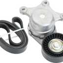 Drive Belt Tensioner Kit, Belt Drive Component Kit, Fits for Ford Edge Explorer Fusion Taurus, for Lincoln MKS MKT MKX MKZ, for Mazda CX-9, for Mercury Sable,07-19, 38485 49450 6PK1140 1060450