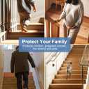 Heavy-Duty Stair Edge Trim, 3.3FT Vinyl Rubber Stair Nosing, Non-Slip Self Adhesive Stair Edge Protector Suitable for Indoor/Outdoor Stairs, Non-Slip and Waterproof (Black)