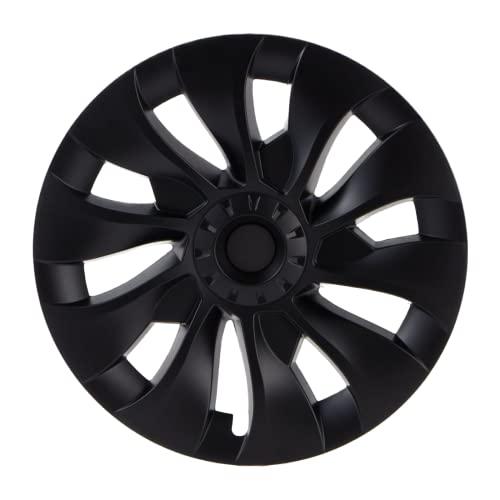 KAVANIC Fits Tesla Model 3 Wheel Cover Hubcap 18 Inch Matte Black (Replacement 1 PCS - Side 1) Uberturbine Style 2017-2023 Model 3 Aero Wheel Cover Replacement