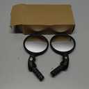 BriskMore Bike Mirrors,Bike Bar End Mirror, HD Glass Convex Lens Bicycle Rearview Mirror, Safe Cycling Rearview Mirror, Easy to Install