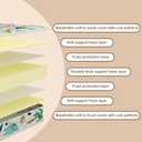 Moonlightfamily 5x52x27.5 Outdoor Mattress for Travel, Medium Firm with High Density Foam, Edge Reinforced, Odorless and Steady, Certipur-us