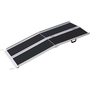 5FT Portable Wheelchair Ramp, Non-Skid Aluminum Handicap Ramps with Handle, 600 LBS Capacity Door Threshold Ramps for Home Steps, Stairs,car,Doorways, Curbs, Cart (5FT(Using Height 5-15"))
