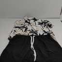 UOUA Men's Beach 2 Piece Outfits Hawaiian Flower Button Down Shirts and Shorts Sets (XX-Large, Whitepalm)