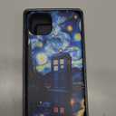 Esdot for iPhone 14 Plus Case Cute - Wireless Charging Compatible – Dual-Layer Soft Silicone + Hard Shell - Wildflower Design - Protective Phone Cover for Women Girls - Starry Night Tardis