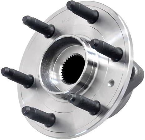 Front or Rear Wheel Bearing Hub Assembly 513277 w/ABS 6 Lug Compatible with 08-17 Buick Enclave, 09-17 Chevy Traverse, 07-16 GMC Acadia, 07-10 Saturn Outlook Hub Bearing Assembly (1pc)