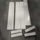 4'x4' White Vinyl Raised Garden Bed Kit, Outdoor Above Ground Garden Box for Growing Vegetables, Flowers, Herbs, DIY Gardening, Whelping Pen and More