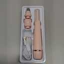 Nose Hair Trimmer for Women, 3in1 Electric Eyebrow Trimmer Waterproof Facial Hair Removal Rechargeable Hair Shaver Razor for Nose Ear Eyebrow Peach-Fuzz Lips Chin FT3001 Pink (Pink)