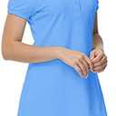 JINSHI Women T Shirt Dress Hiking/Tennis/Golf/Leisure Comfortable and Soft Athletic Dress for Women Blue L