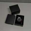 Silicone Band with Stainless Steel Case Cover Compatible with Samsung Galaxy Watch 7 44mm Bands Protective Case Cover for Men (Black)