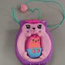 Polly Pocket 2-in-1 Travel Toy with 2 Micro Dolls and 16 Accessories, Hedgehog Purse Playset with Pet Theme