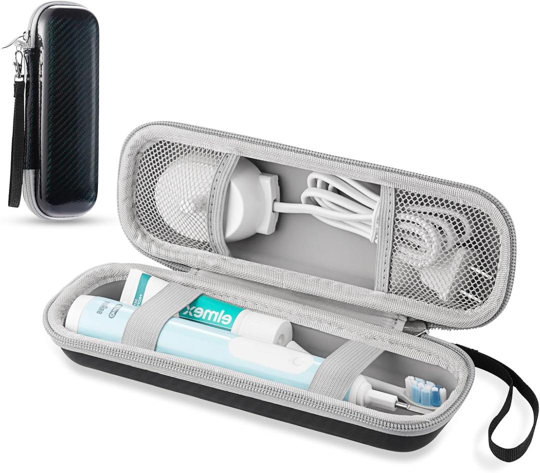 Travel Case for Oral B/Oral-B Pro 1000 1500 5000 7000 7500 6000 9600/ Phlips Sonicare 4100 5100 1100 6100 5300 Electric Toothbrush, Portable Hard Protective Storage Bag (Jasper)