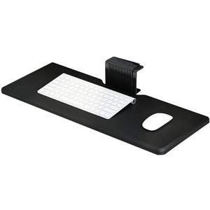 Keyboard Tray Drawer, Keyboard Platform Keyboard Tray Under Desk, Clamp On Ergonomic Mouse & Office Computer Desk Extender Drawer with Phone Slot Stand