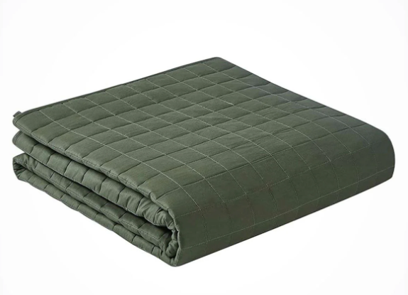 YnM Thermoregulating Blanket for Couples, Suit for Hot Sleeper and Cold Sleeper in One Bed(Finished Size 48x71 inches, Green)
