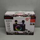 Portable Bluetooth Karaoke Machine for Adults & Kids - 2 Wireless Microphones, Shoulder Strap, Fun Voice Change, Support USB/AUX, for Outdoor Events Party Gifts