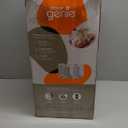 Diaper Genie Select Pail (Blue) is Made of Durable Stainless Steel and Includes 1 Starter Square Refill That can Hold up to 165 Newborn-Sized Diapers.